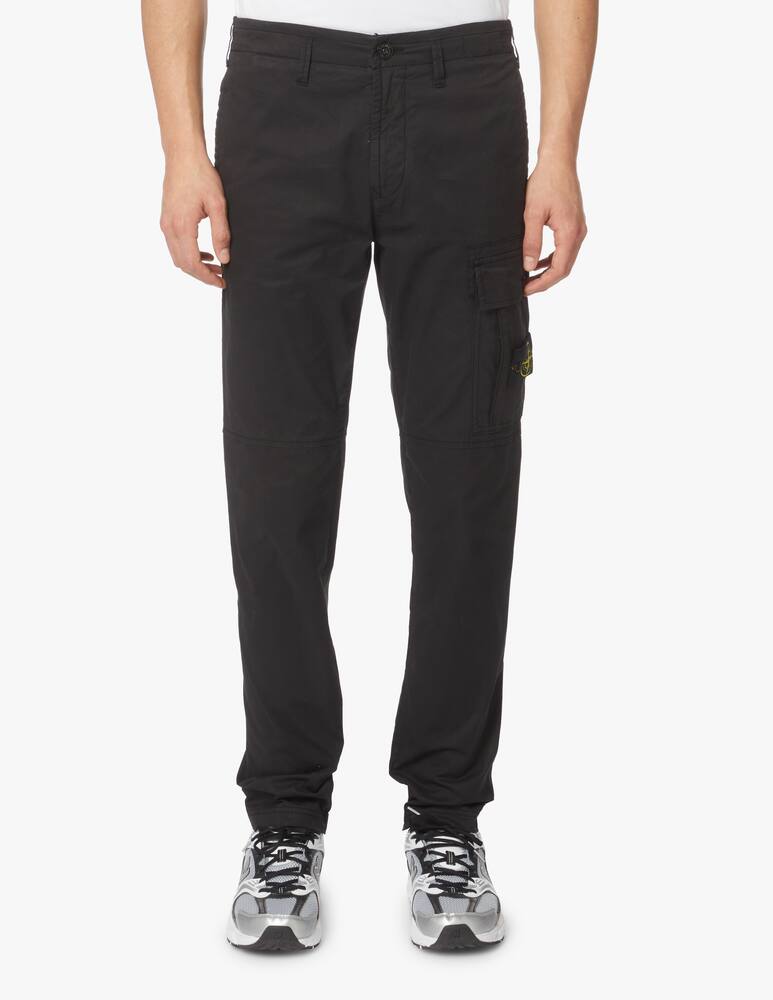 rinascente Stone Island Supima cotton monopocket cargo pant - black