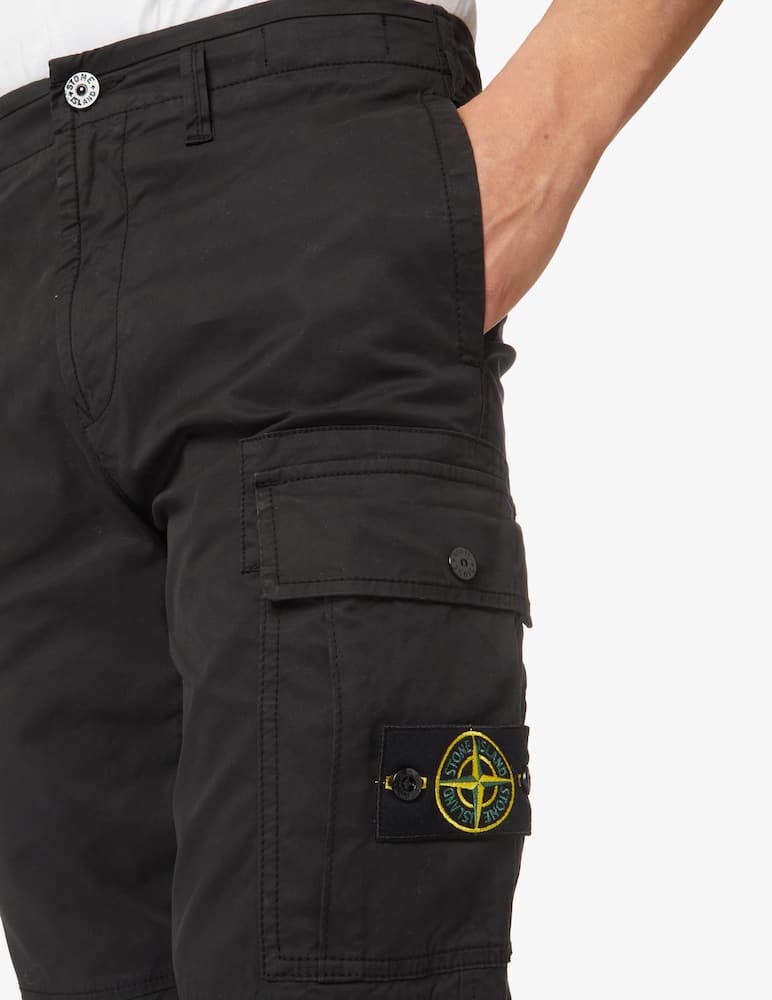 rinascente Stone Island Supima cotton monopocket cargo pant - black