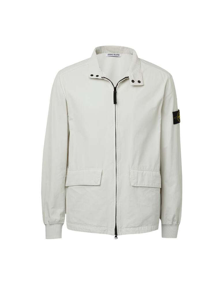 rinascente Stone Island Batavia pocket biker jacket - white