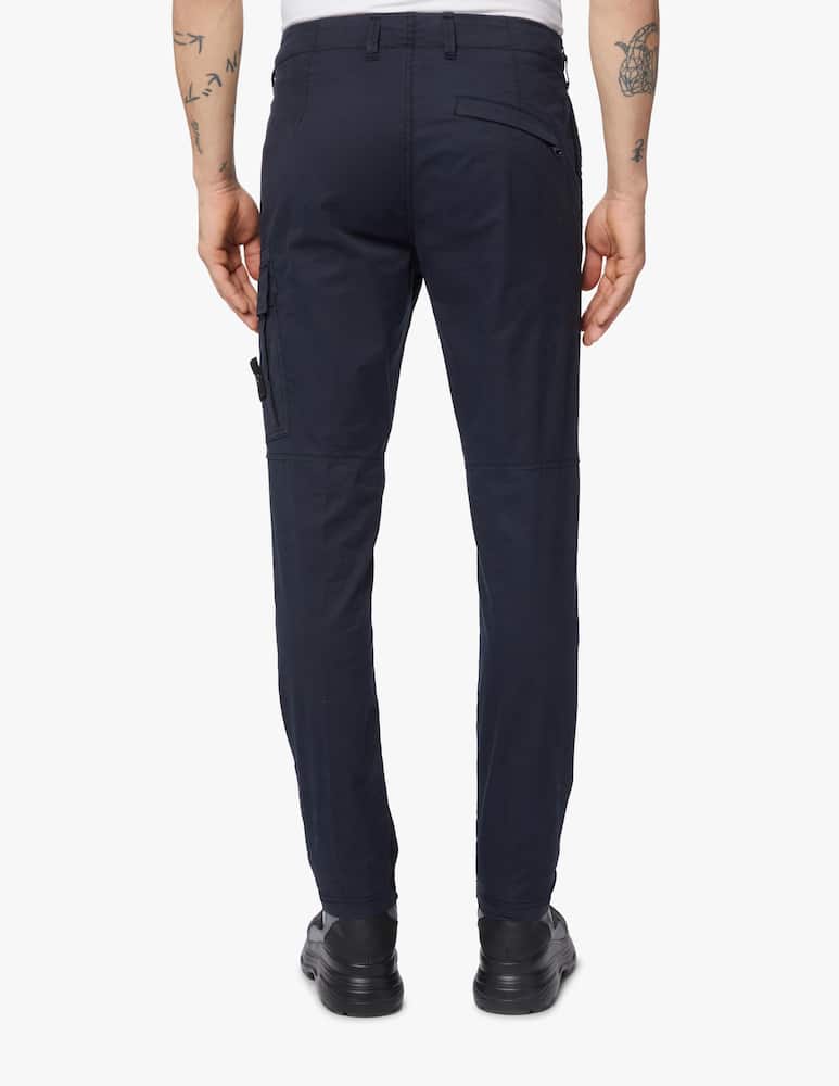 rinascente Stone Island Supima cotton monopocket cargo pant - blue