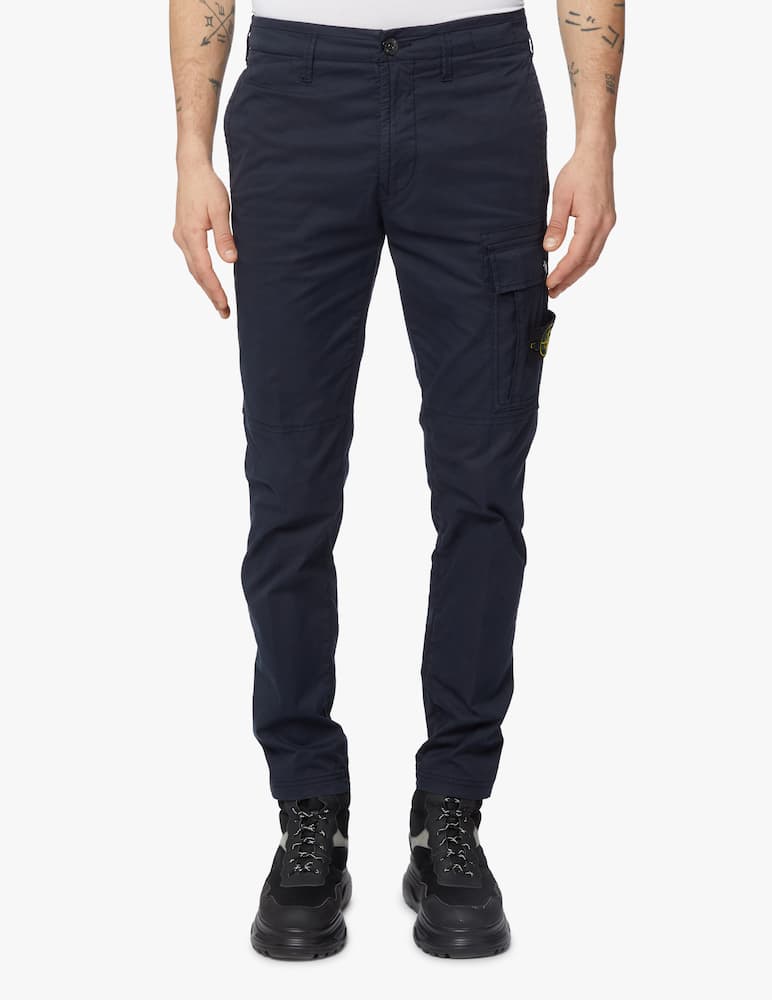 rinascente Stone Island Supima cotton monopocket cargo pant - blue