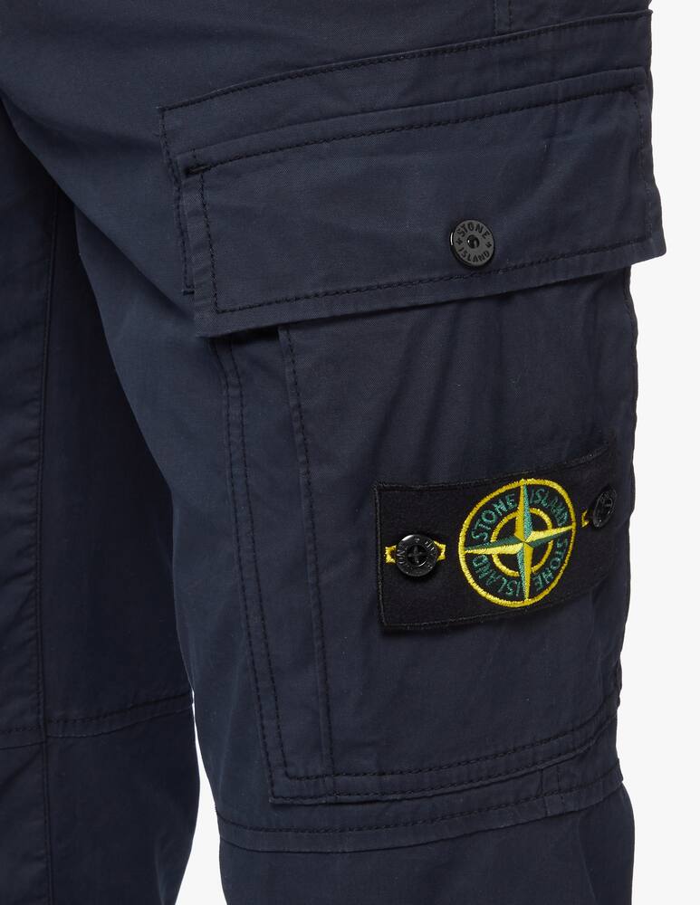 rinascente Stone Island Supima cotton monopocket cargo pant - blue