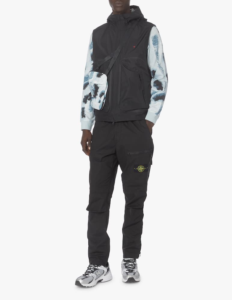 rinascente Stone Island Adv eco hooded vest - black
