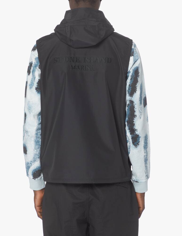 rinascente Stone Island Adv eco hooded vest - black