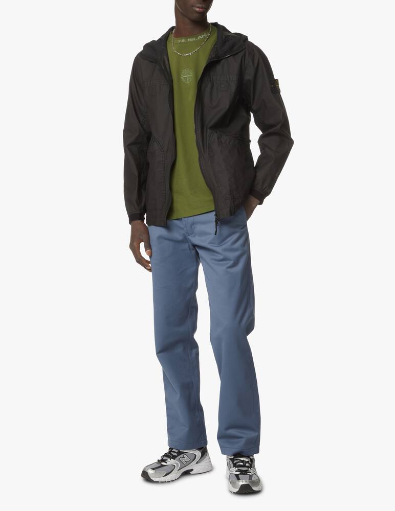 rinascente Stone Island Giacca con cappuccio gommata - nero