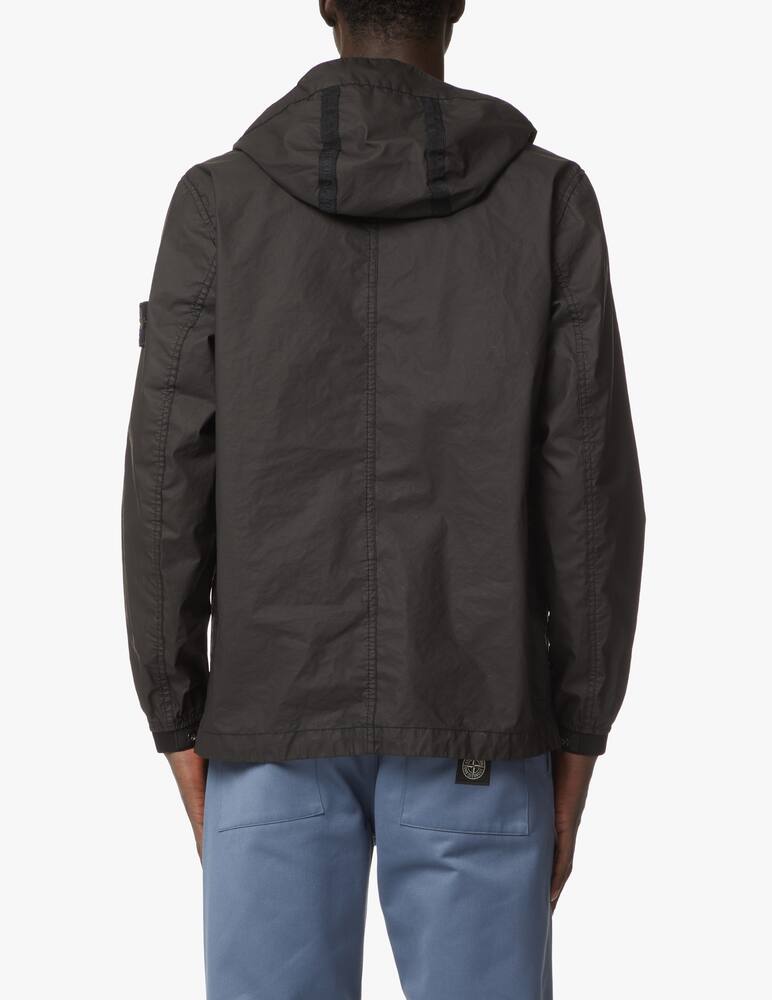 rinascente Stone Island Giacca con cappuccio gommata - nero