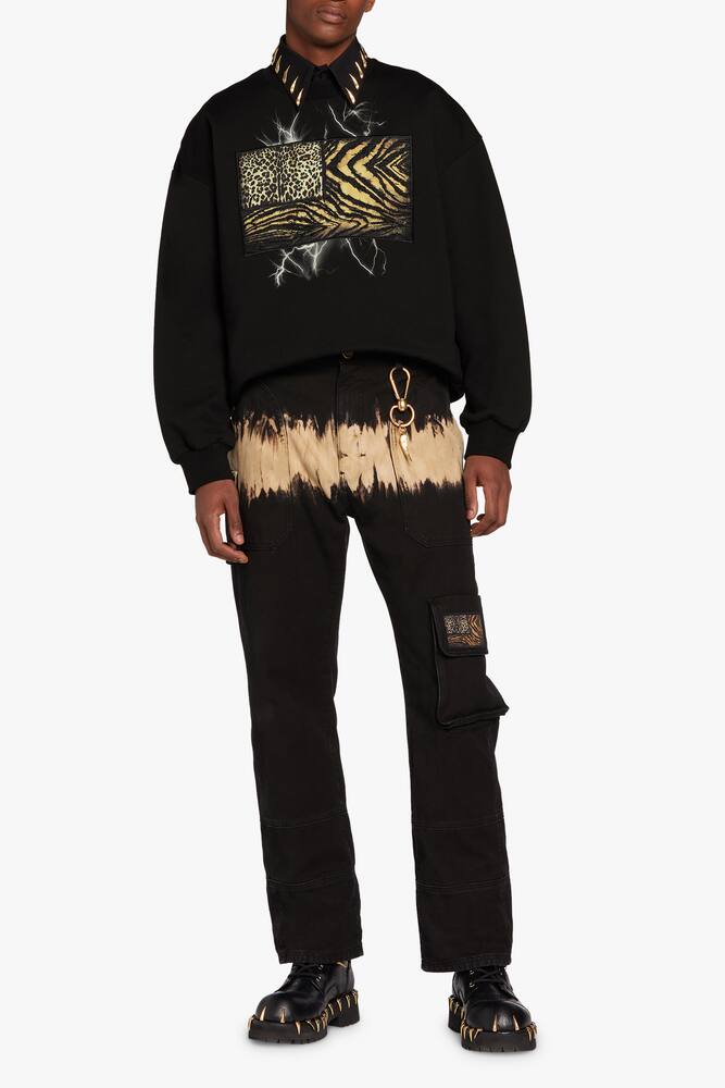 rinascente Roberto Cavalli Crewneck over fit sweatshirt