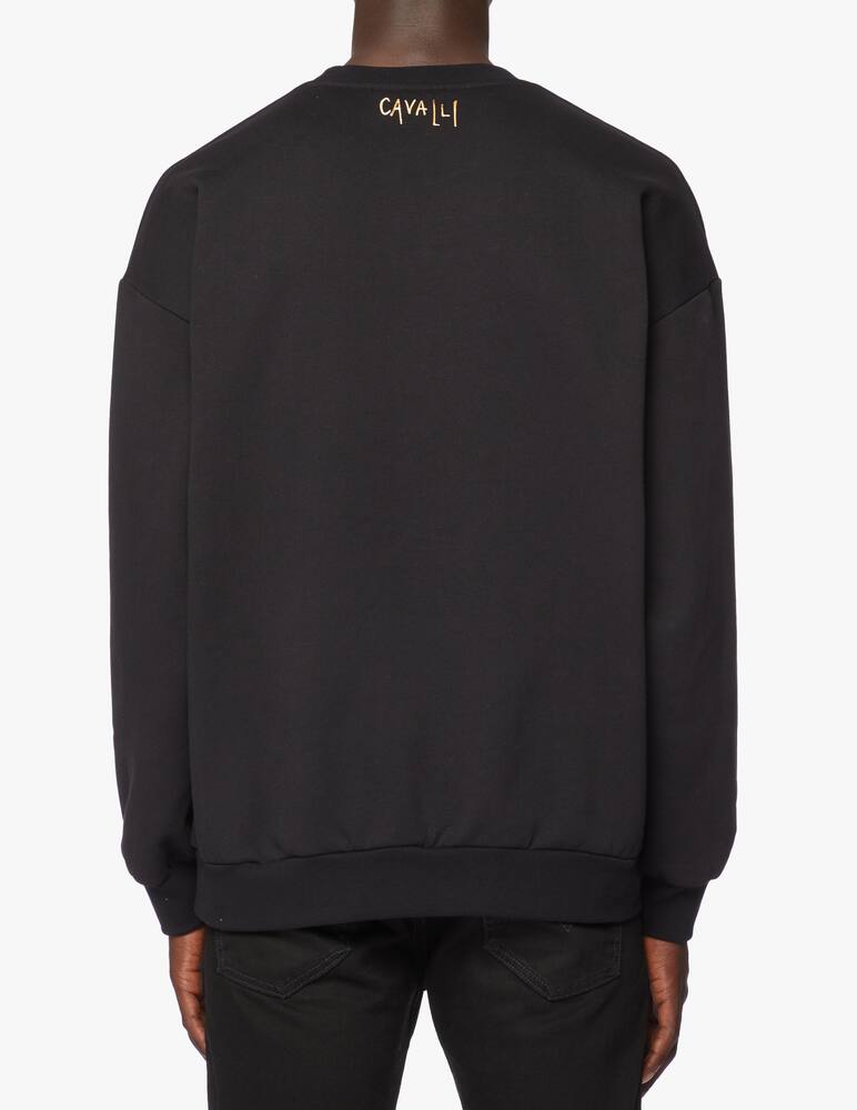 rinascente Roberto Cavalli Crewneck over fit sweatshirt