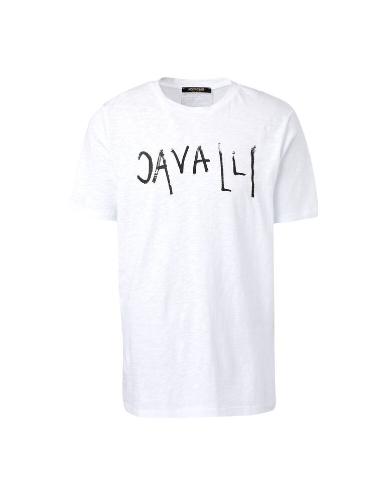 rinascente Roberto Cavalli Maglietta girocollo slim fit - bianco