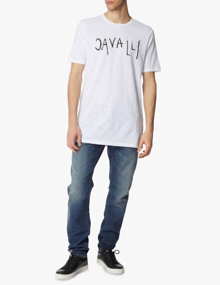 rinascente Roberto Cavalli Maglietta girocollo slim fit - bianco