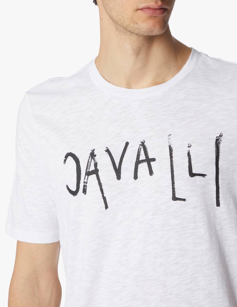 rinascente Roberto Cavalli Maglietta girocollo slim fit - bianco