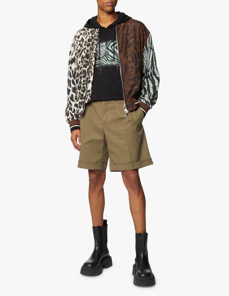 rinascente Roberto Cavalli Felpa girocollo con bandiera - nero