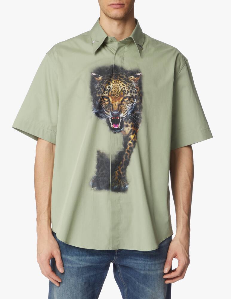 rinascente Roberto Cavalli Camicia manica corta felix - verde