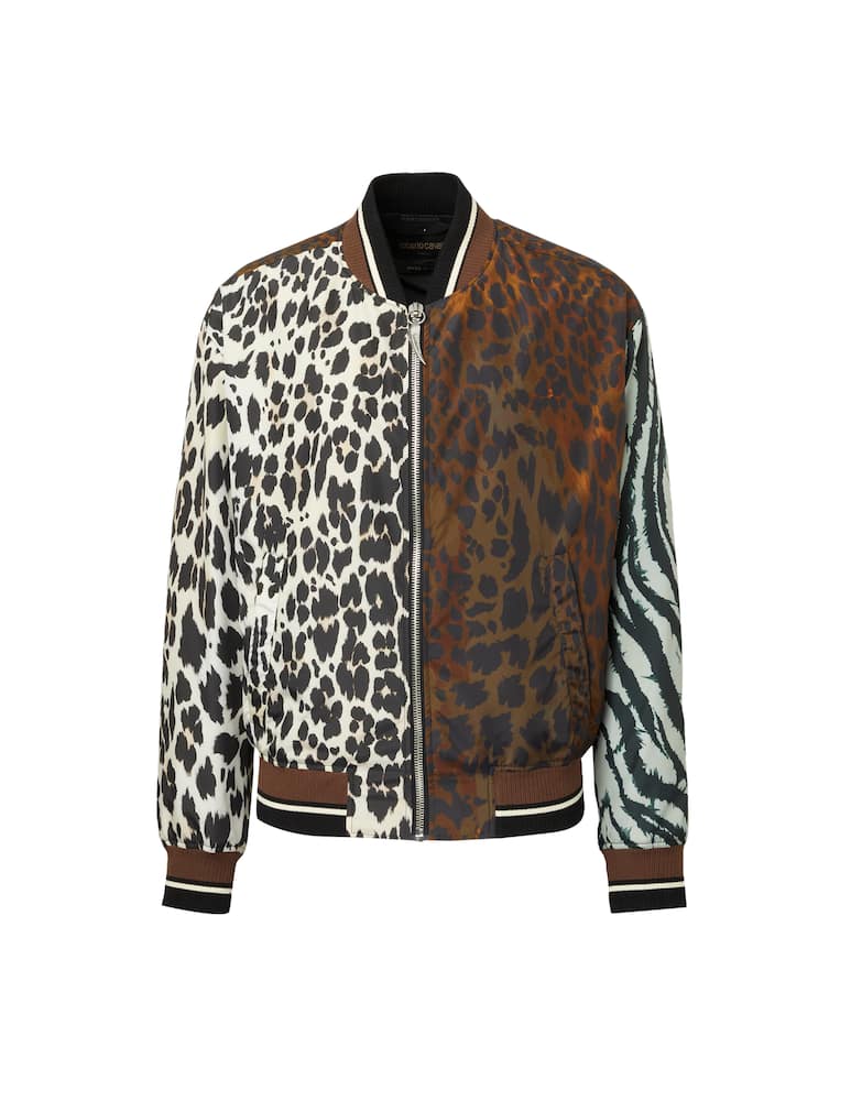 rinascente Roberto Cavalli Bomber con coste lavorate a maglia - multicolor