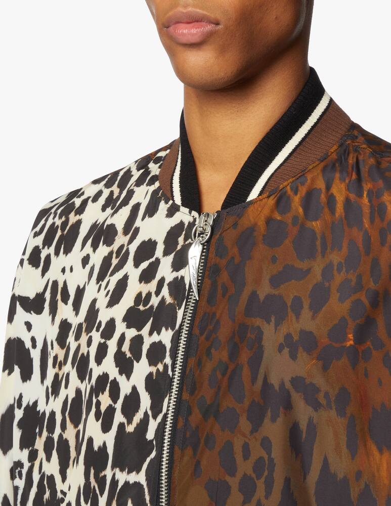 rinascente Roberto Cavalli Bomber con coste lavorate a maglia - multicolor