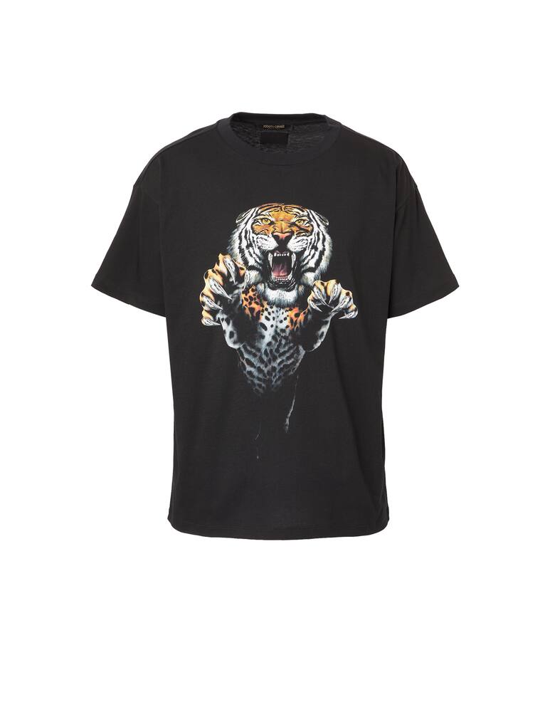 rinascente Roberto Cavalli T-shirt tiger - black