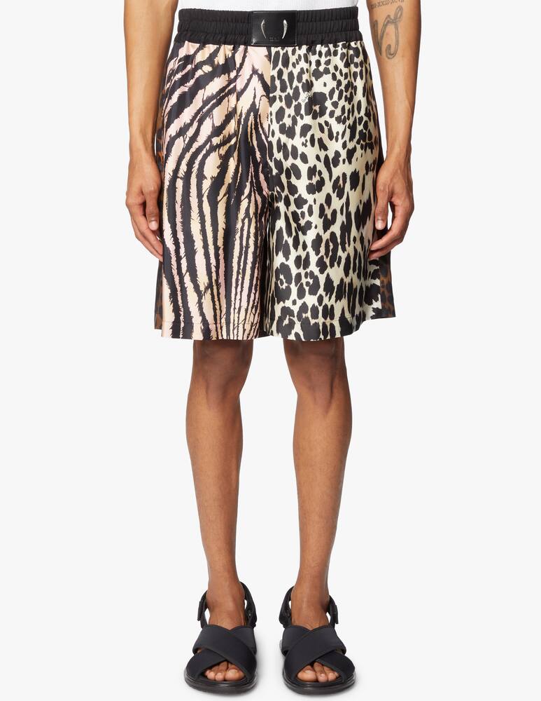 rinascente Roberto Cavalli Shorts with elasticated belt a - multi