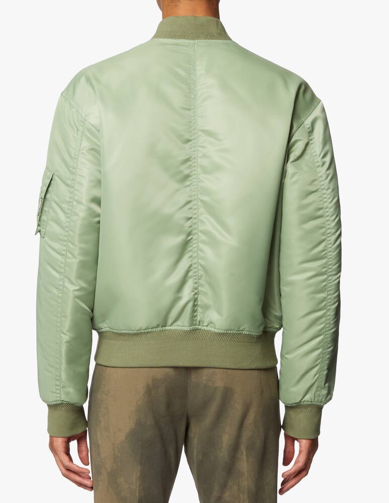 Roberto Cavalli Padded bomber with knitted rib - green - picture 3