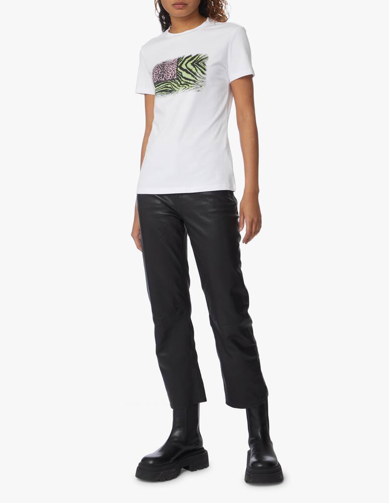 Roberto Cavalli Frame cotton t-shirt - white - picture 2 Roberto Cavalli Frame cotton t-shirt - white - picture 2