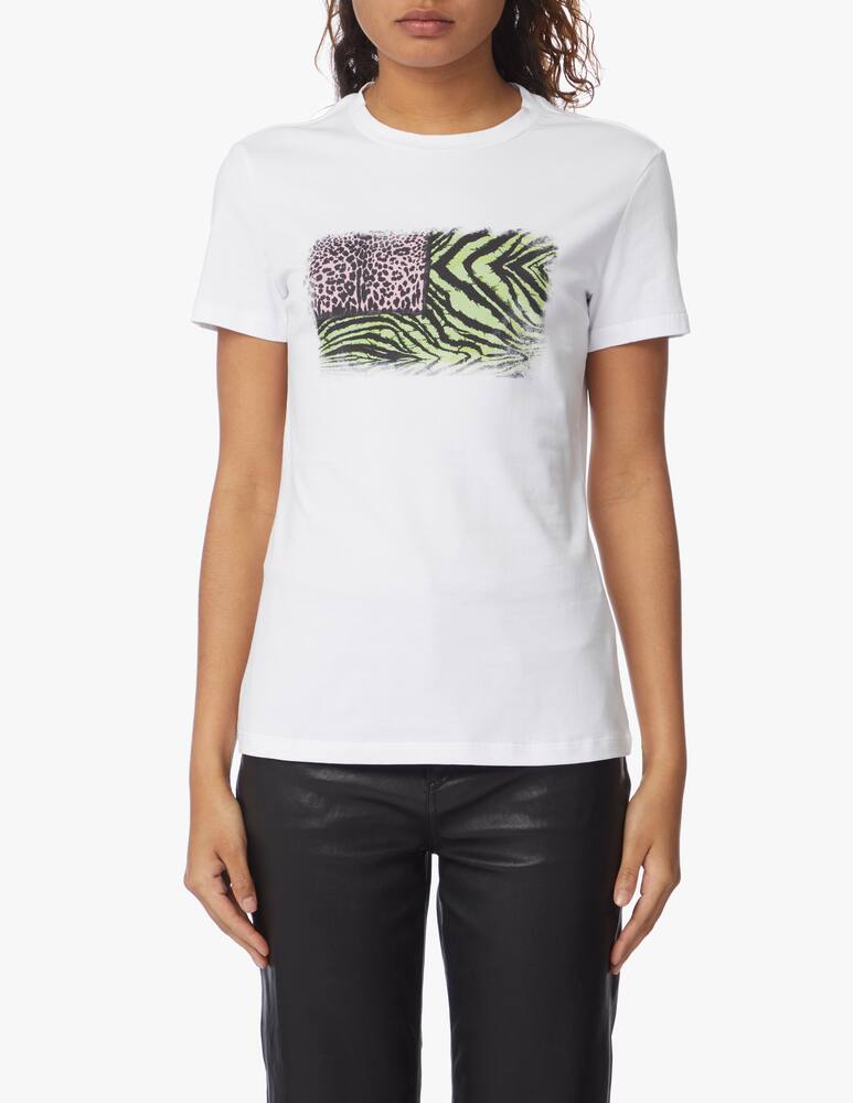 Roberto Cavalli Frame cotton t-shirt - white - picture 1 Roberto Cavalli Frame cotton t-shirt - white - picture 1