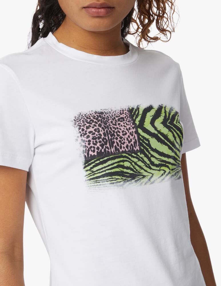 rinascente Roberto Cavalli T-shirt in cotone Frame - bianco