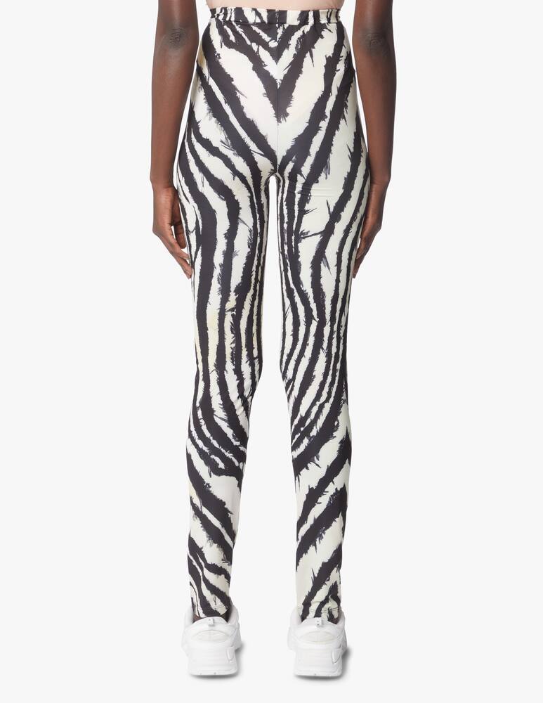 rinascente Roberto Cavalli Leggings zebra print - black