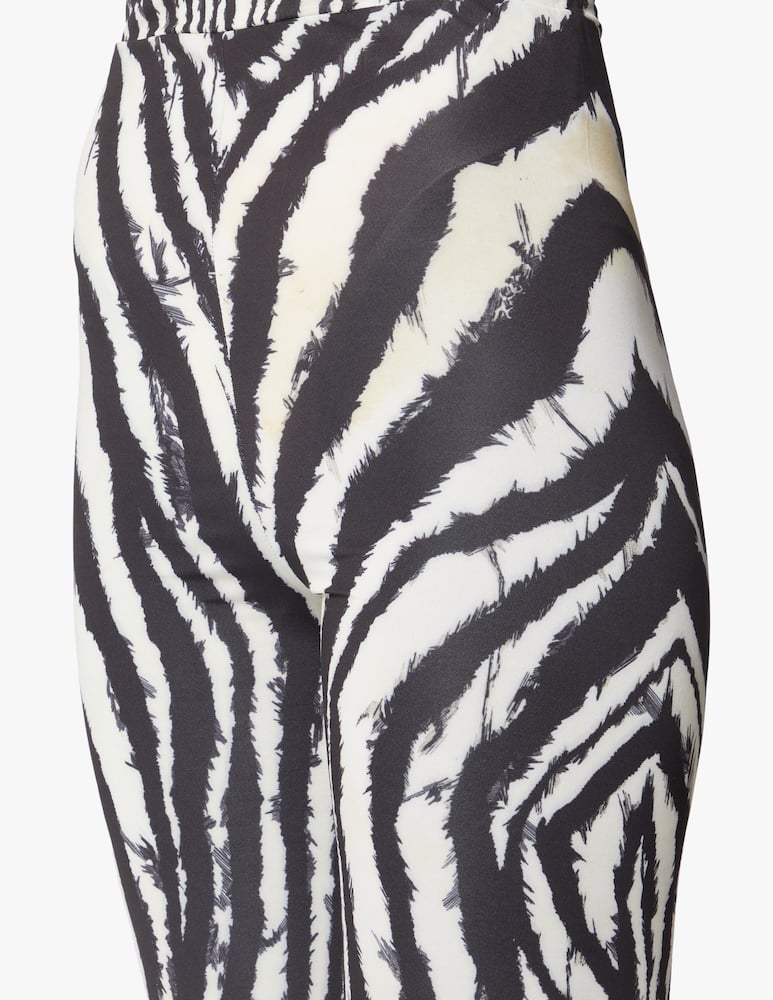rinascente Roberto Cavalli Leggings zebra print - black