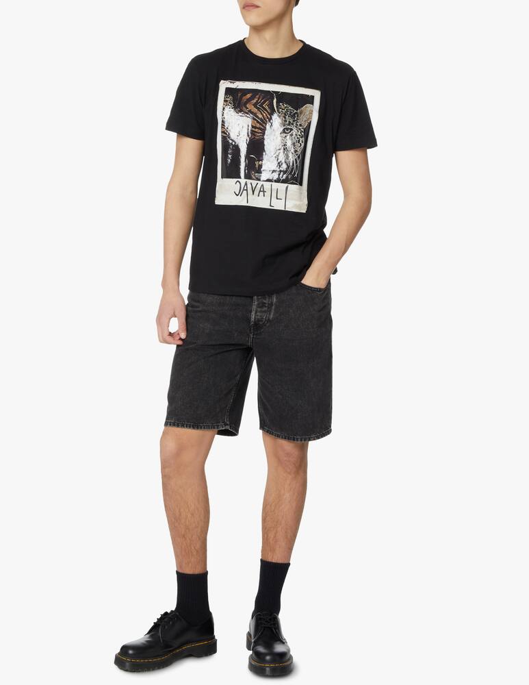 rinascente Roberto Cavalli Maglietta slim fit manica corta - nero