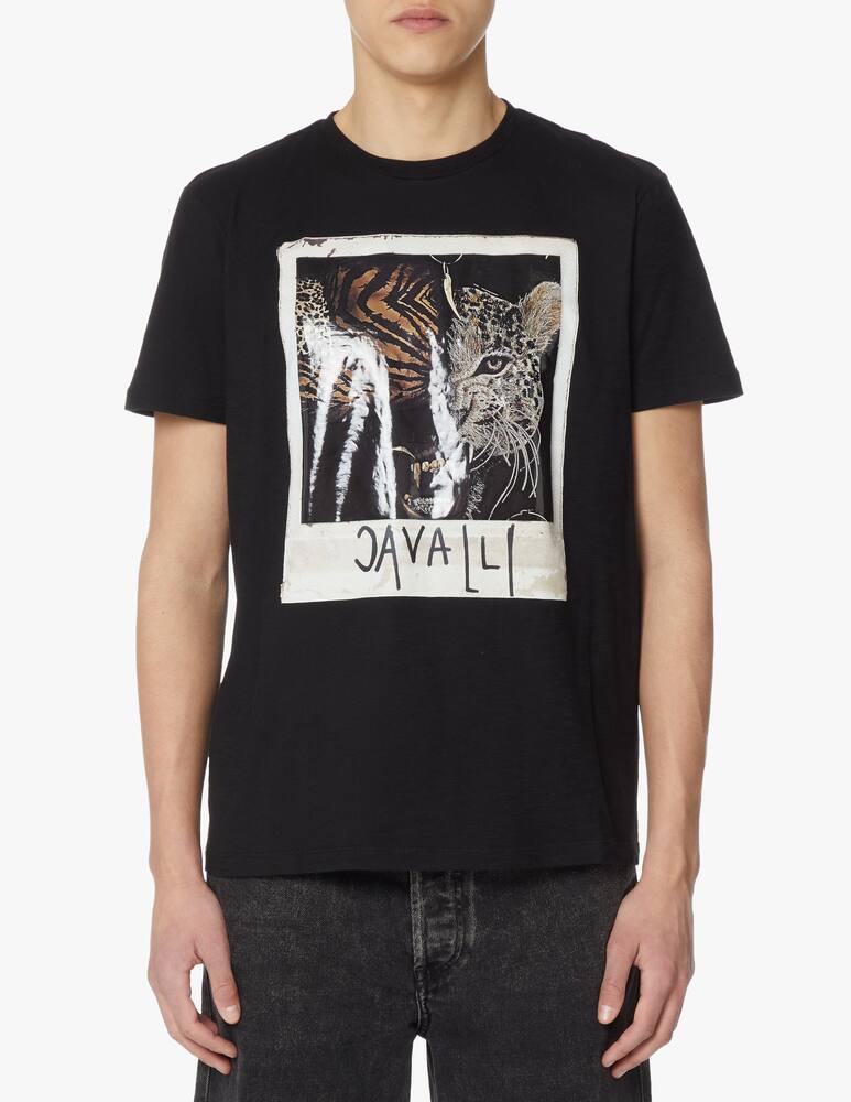 rinascente Roberto Cavalli Maglietta slim fit manica corta - nero