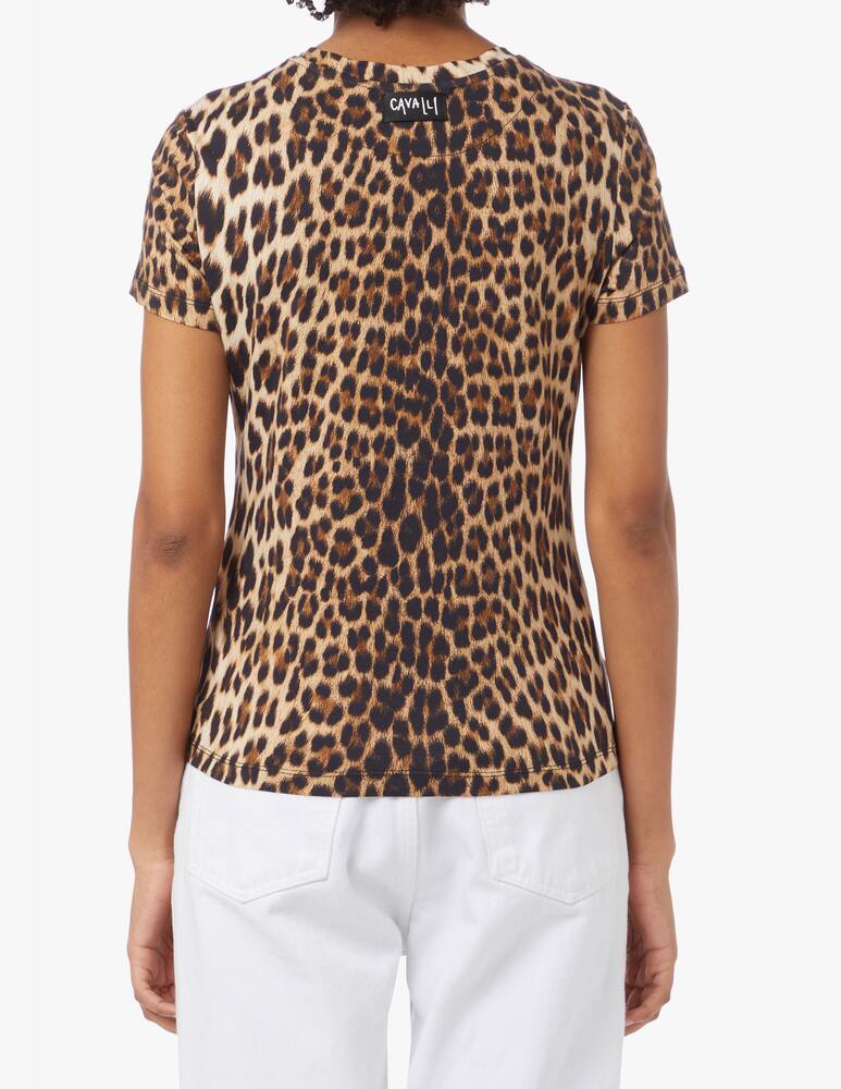 rinascente Roberto Cavalli Macu slim-fit t-shirt - beige