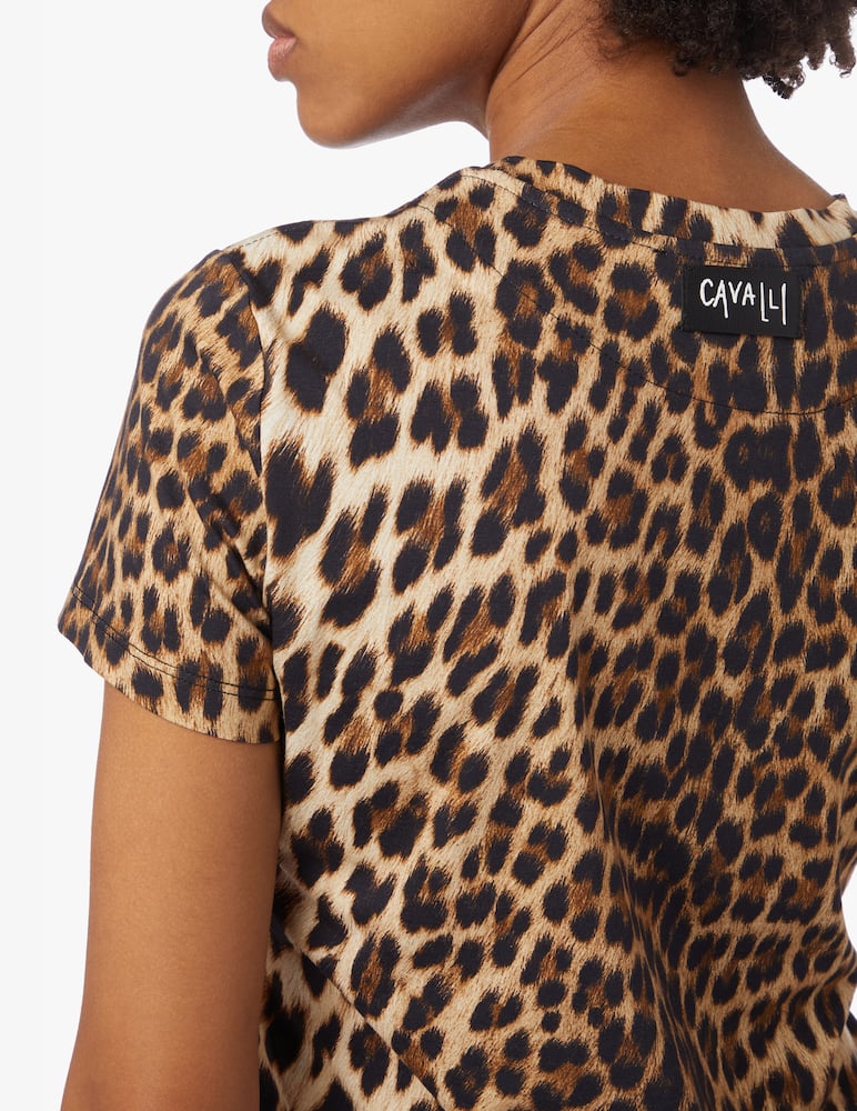 rinascente Roberto Cavalli Macu slim-fit t-shirt - beige