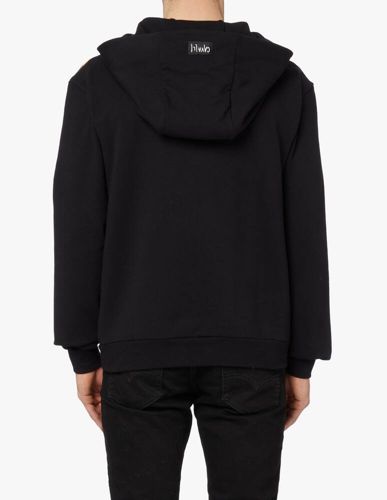 rinascente Roberto Cavalli Felpa con cappuccio in cotone - nero