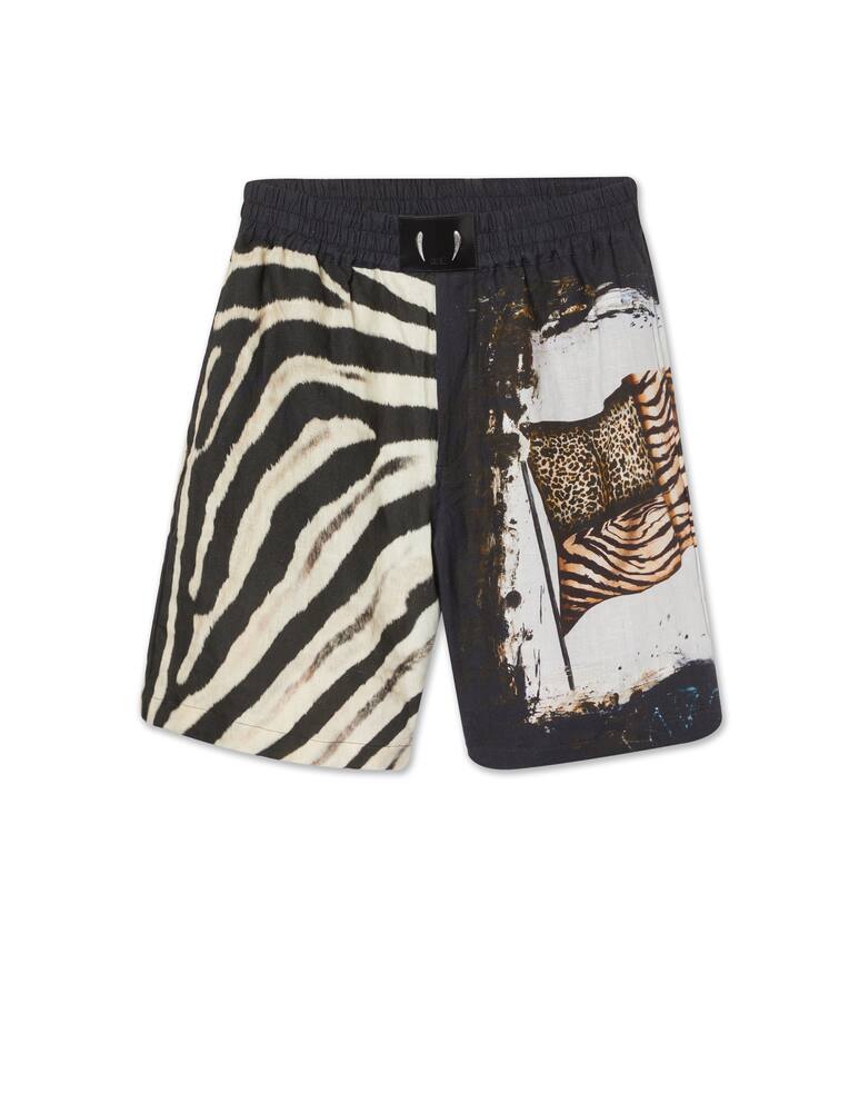 rinascente Roberto Cavalli Shorts with elasticated belt a - multi