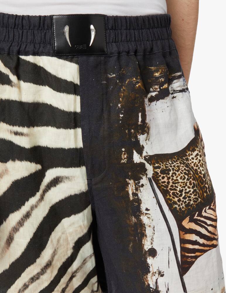rinascente Roberto Cavalli Shorts with elasticated belt a - multi