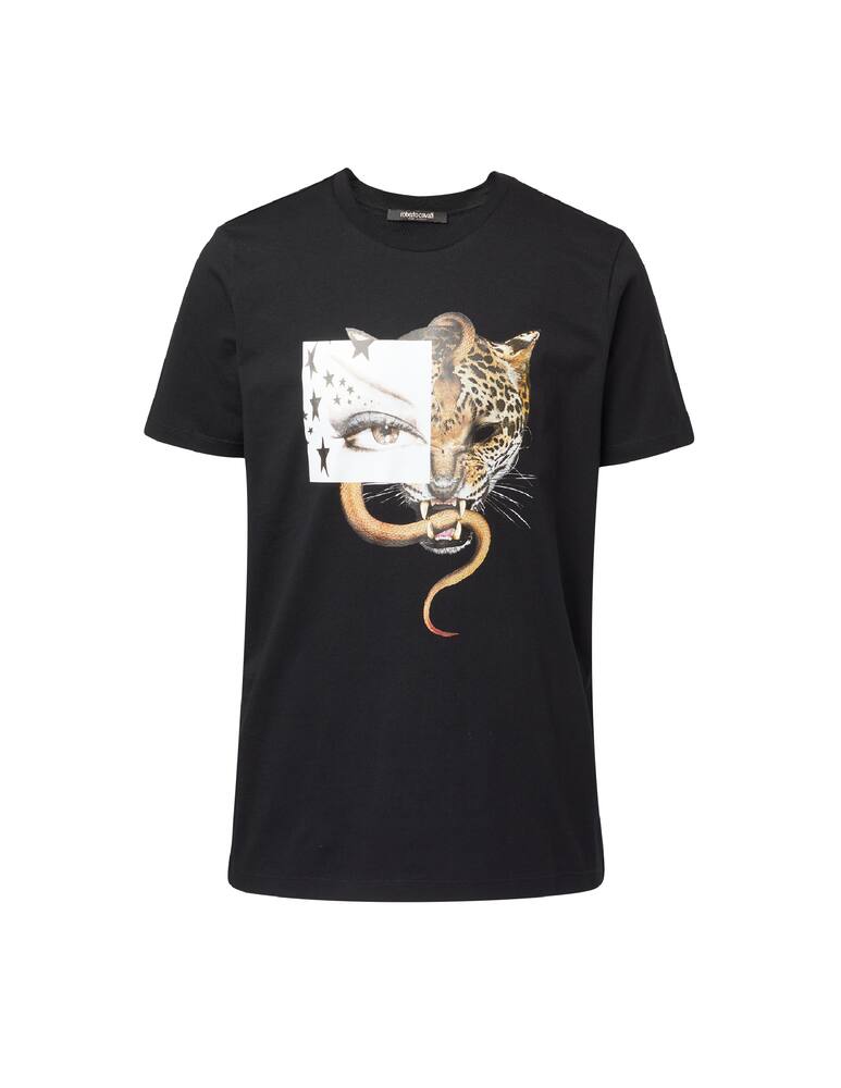 rinascente Roberto Cavalli Maglietta slim fit manica corta - nero