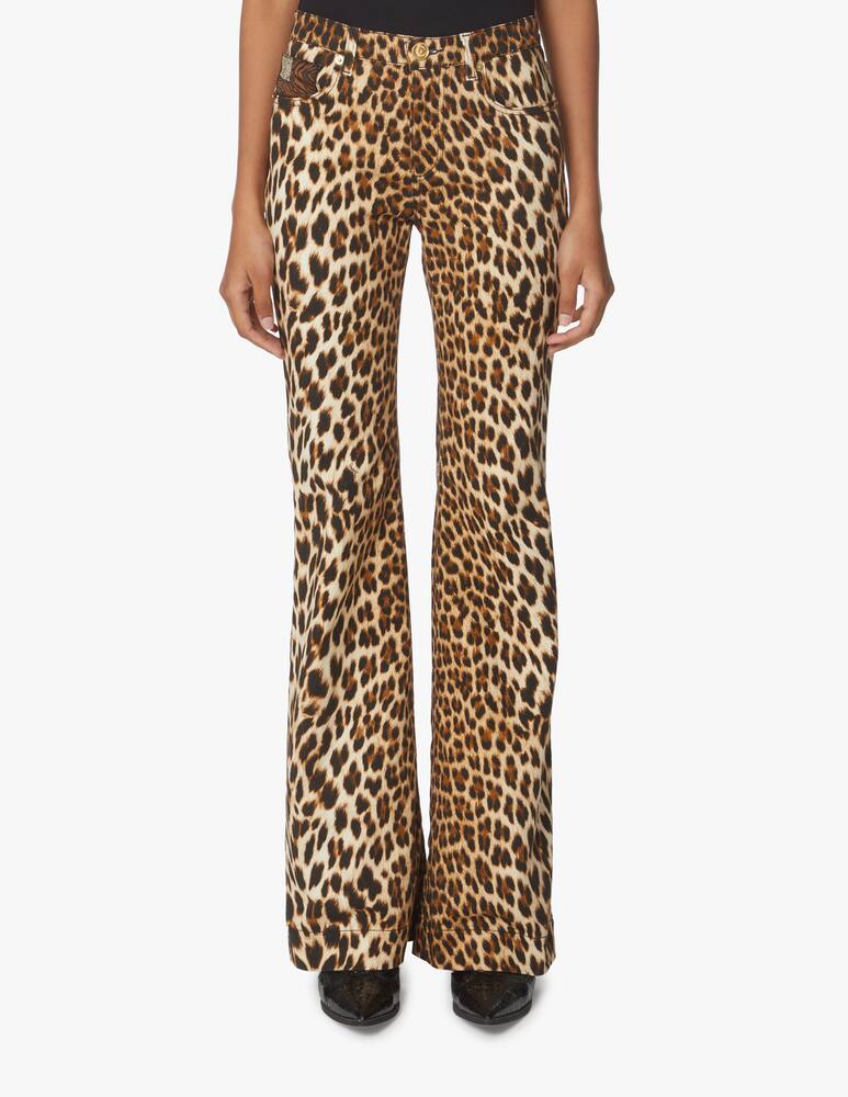 rinascente Roberto Cavalli Jeans a zampa e vita alta Macu - marrone