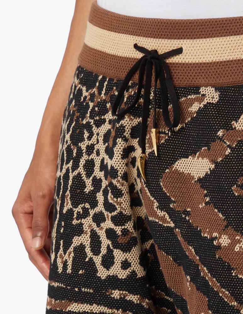 rinascente Roberto Cavalli Pantaloni in cotone e cashmere - multicolor