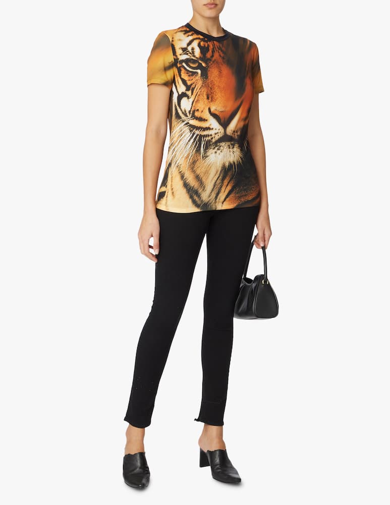 rinascente Roberto Cavalli Tigre slim-fit t-shirt - multi