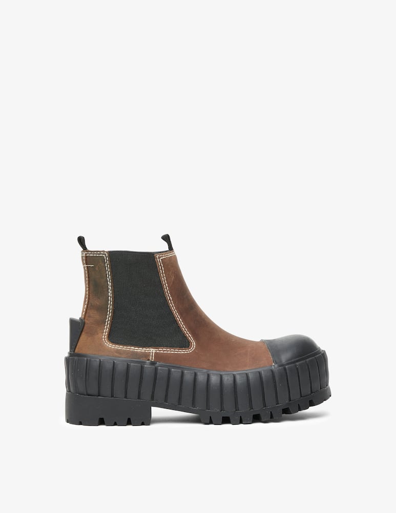 MM6 Maison Margiela Chelsea boots - Brown - picture 1 MM6 Maison Margiela Chelsea boots - Brown - picture 1