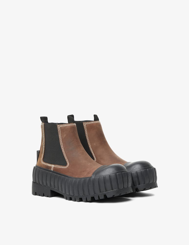 rinascente MM6 Maison Margiela Stivaletti chelsea - Marrone