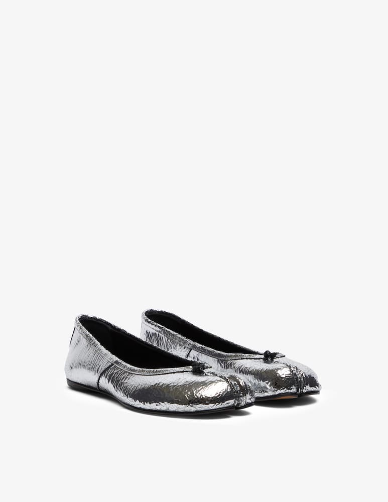 rinascente Maison Margiela Ballerine Tabi Crackle - Argento