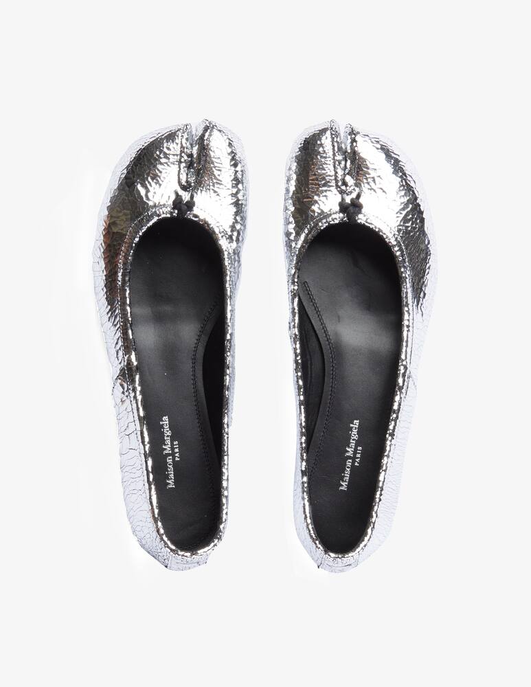 rinascente Maison Margiela Ballerine Tabi Crackle - Argento