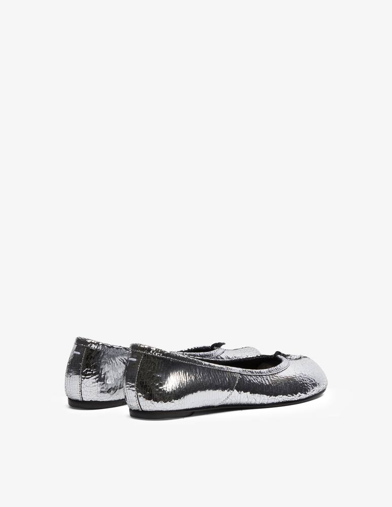 rinascente Maison Margiela Ballerine Tabi Crackle - Argento