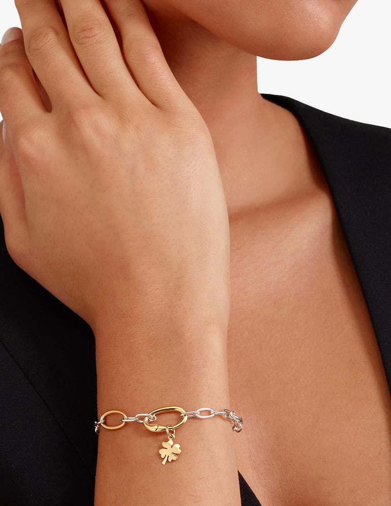 DoDo Bracciale Essentials argento & argento dorato - immagine 3 DoDo Bracciale Essentials argento & argento dorato - immagine 3