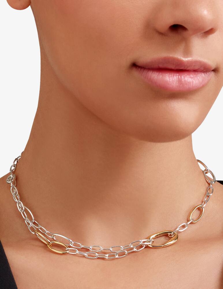 rinascente DoDo Collana Essentials argento & argento dorato