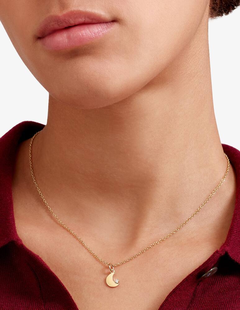 rinascente DoDo Ciondolo Luna oro giallo & diamante bianco