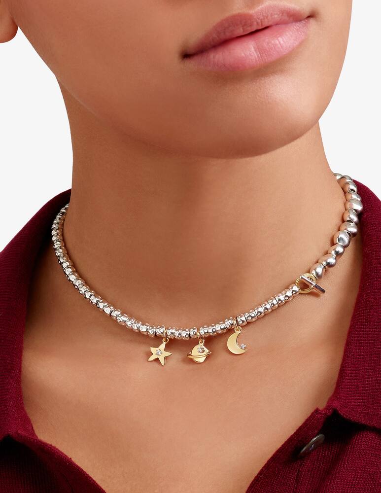 rinascente DoDo Ciondolo Luna oro giallo & diamante bianco