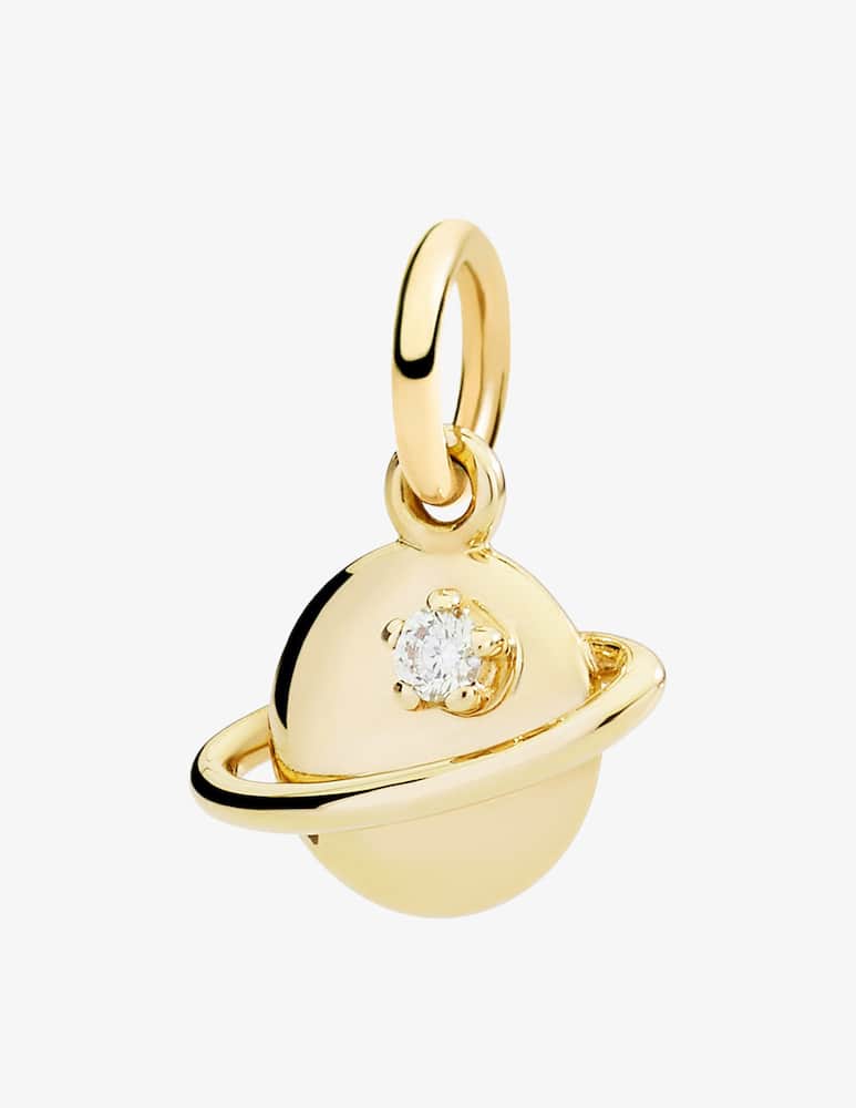 DoDo Ciondolo Pianeta oro giallo & diamante bianco - immagine 1 DoDo Ciondolo Pianeta oro giallo & diamante bianco - immagine 1