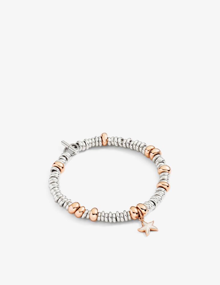 rinascente DoDo Bracciale rondelle argento e argento dorato