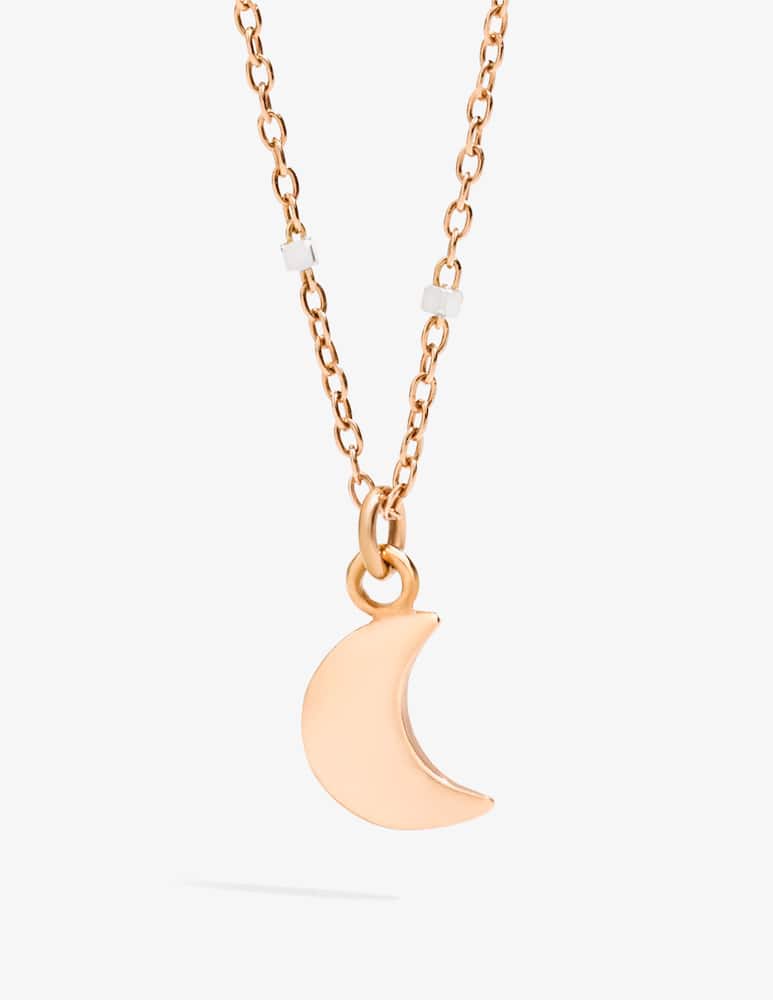 rinascente DoDo Collana Mini Luna oro rosa